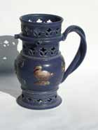 blue puzzle jug