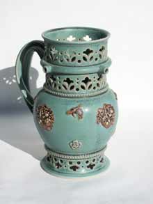 Turquiose puzzle jug