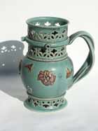 Turquoise puzzle jug
